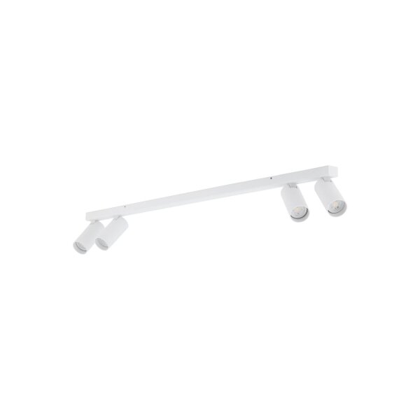 Schwenkbarer Deckenspot GU10 Weiß Metall 90,5 cm lang
