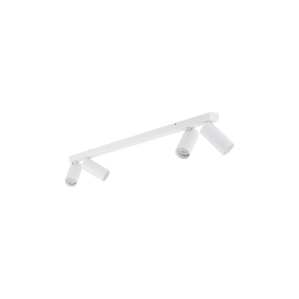 Schwenkbarer Deckenspot GU10 Weiß Metall 90,5 cm lang