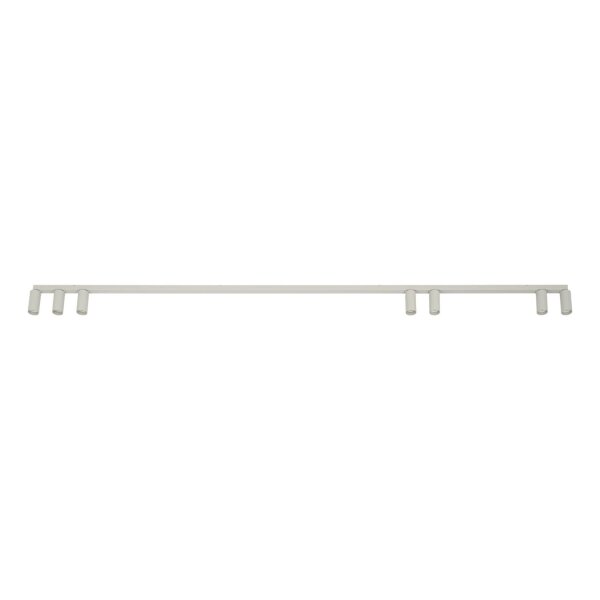 Langer Deckenstrahler Seidengrau 212 cm GU10 7-flammig