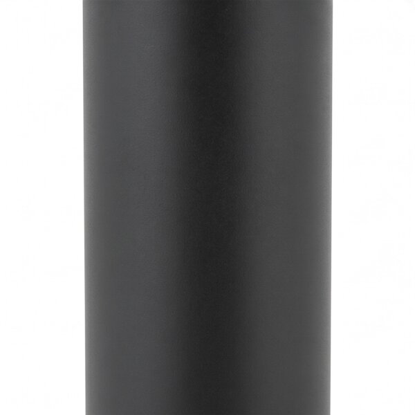Kleine Pollerleuchte Rauchglas Aluminium E27 IP44 80 cm