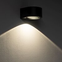 LED Außenwandleuchte Aluminium Glas IP54 B:9,5 cm