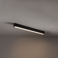 LED Deckenleuchte Schwarz Aluminium 3000 K L:100 cm