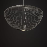 Dekorative Pendelleuchte Metall Seidengrau GU10 L:70 cm