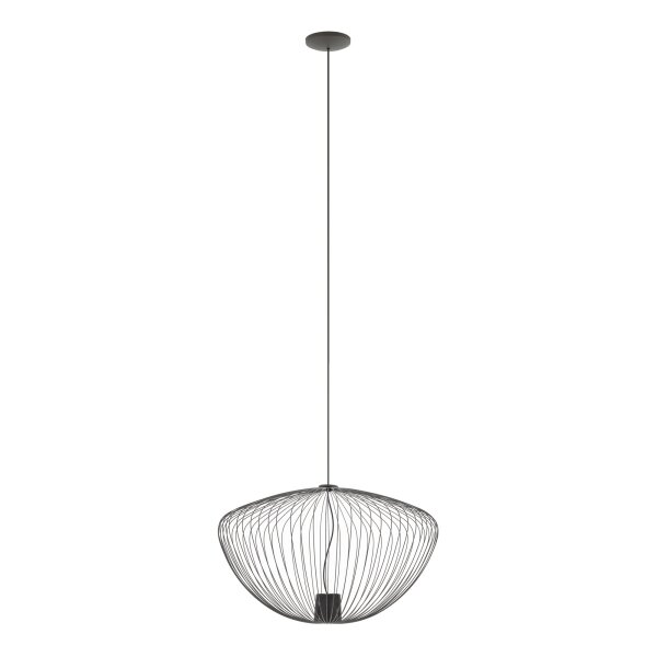 Dekorative Hängelampe Metall B:54,5 cm GU10 Umbra Grau