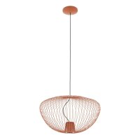 Draht H&auml;ngelampe Metall Terrakotta B:54,5 cm GU10