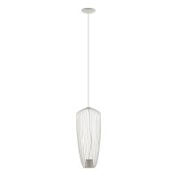 Draht Pendelleuchte Metall Seidengrau B:27 cm GU10