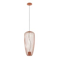 Stilvolle Pendelleuchte Metall Terrakotta L:27 cm GU10