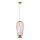 Stilvolle Pendelleuchte Metall Terrakotta L:27 cm GU10