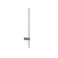 LED Wandleuchte Aluminium Seidenolive H:80 cm indirekt