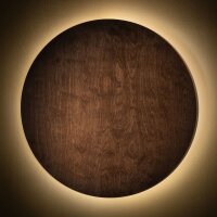 LED Wandlampe Holz indirektes Licht Ø50 cm...