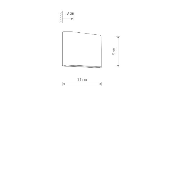 LED Außenwandleuchte Up Down Aluminium IP54 in Messing