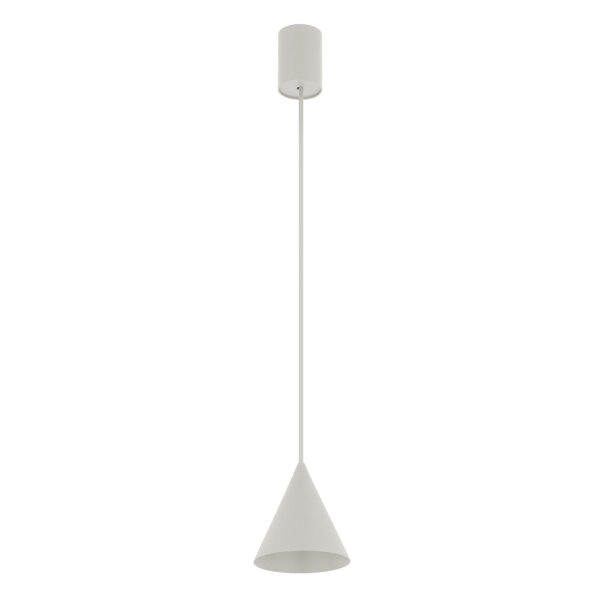 Runde Pendelleuchte Seidengrau Ø11 cm GU10 Metall