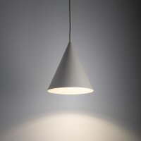 Runde Pendelleuchte Seidengrau Ø11 cm GU10 Metall