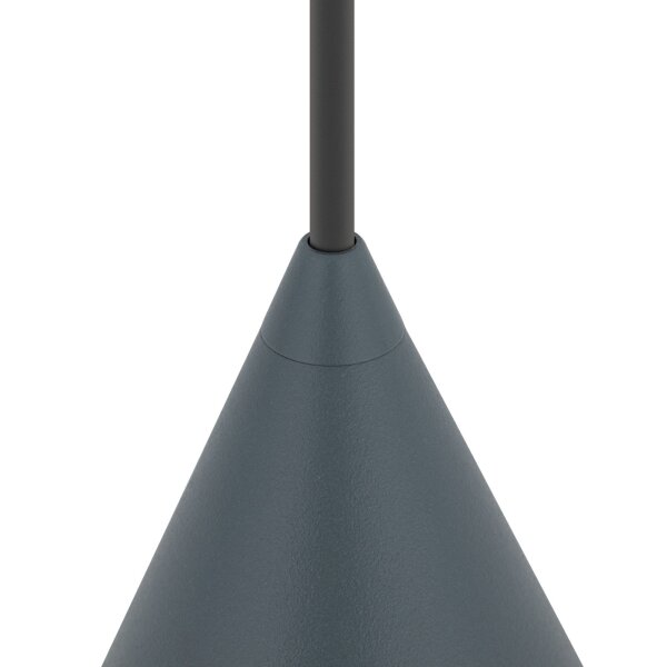 Runde Hängeleuchte Umbra Blau Ø11 cm GU10 Metall Kegel