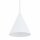 Suspension ronde blanche Ø11 cm GU10 métal cône
