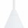 Suspension ronde blanche Ø11 cm GU10 métal cône