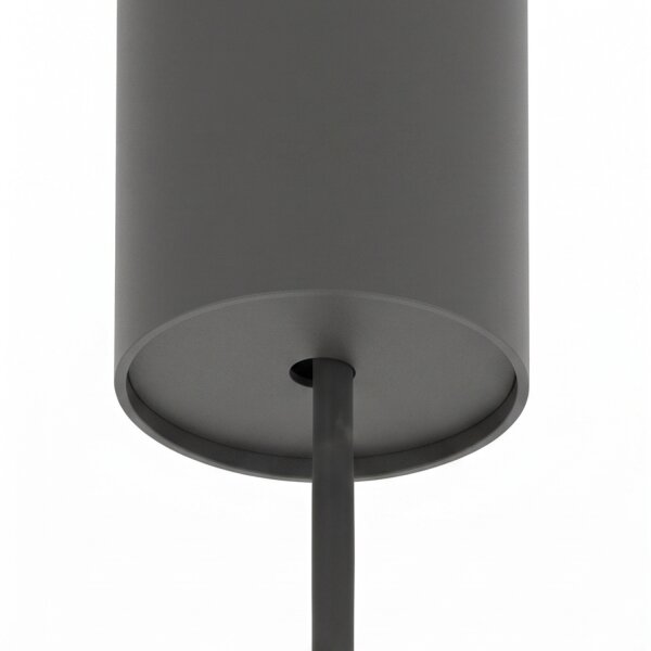 Runde Hängeleuchte Umbra Grau Ø11 cm GU10 Metall Kegel