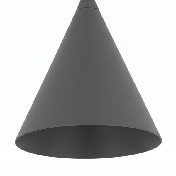 Runde Hängeleuchte Umbra Grau Ø11 cm GU10 Metall Kegel