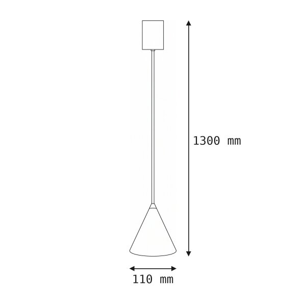 Runde Hängeleuchte Umbra Grau Ø11 cm GU10 Metall Kegel