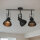 Deckenstrahler Schwarz Metall E14 Retro Wohnzimmer