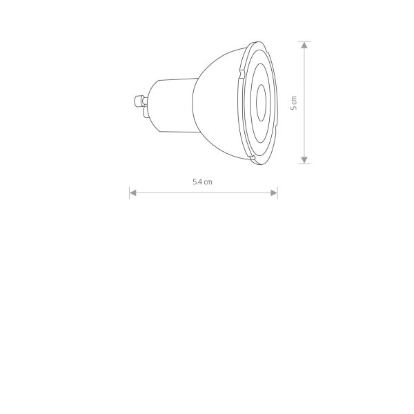 Modernes LED Leuchtmittel Schwarz 3000 K 600 lm Ø5 cm