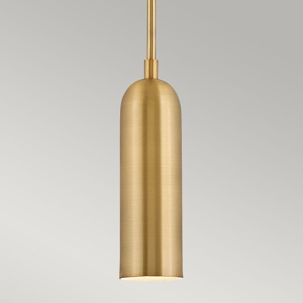 Metall Pendelleuchte LED Ø 12,7 cm in Messing antik
