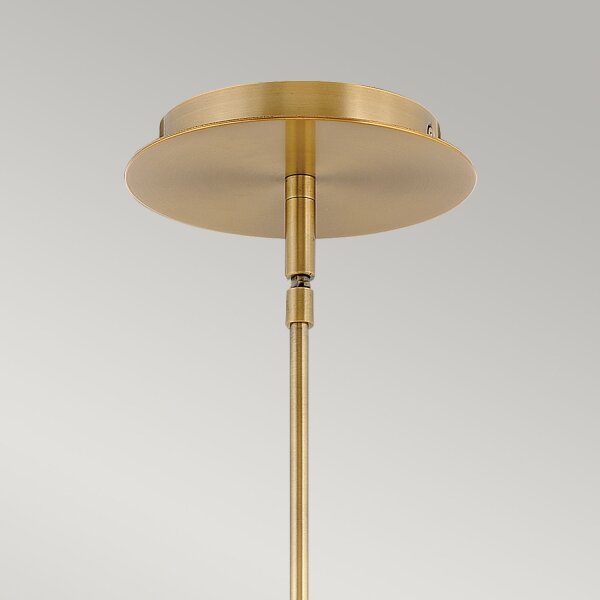 Metall Pendelleuchte LED Ø 12,7 cm in Messing antik
