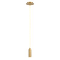 Metall Pendelleuchte LED Ø 12,7 cm in Messing antik