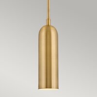 Metall Pendelleuchte LED Ø 12,7 cm in Messing antik