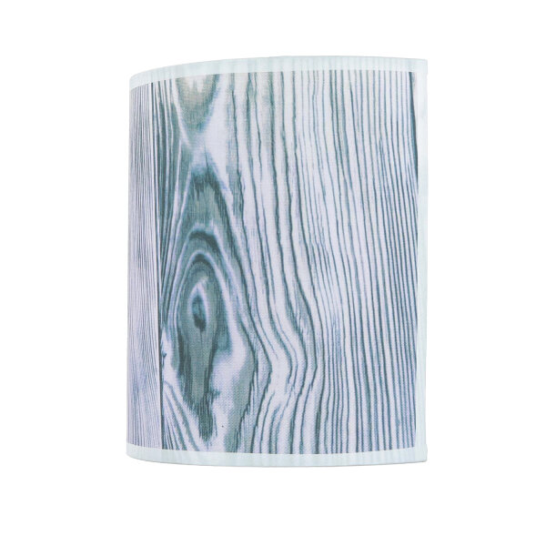 Stoff Wandlampe ALICE Lila Holz Optik Loft Design E27