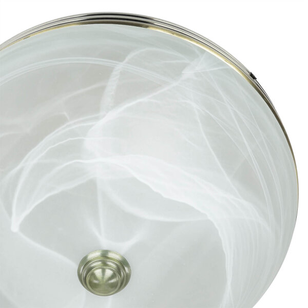 Jugendstil Deckenlampe Glas 2xE27 Ø31cm ORCHIDEA