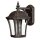 Au&szlig;enwandlampe Aluminium Glas Braun IP44 H:26,5 cm E27