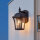 Außenwandlampe Aluminium Glas Braun IP44 H:26,5 cm E27