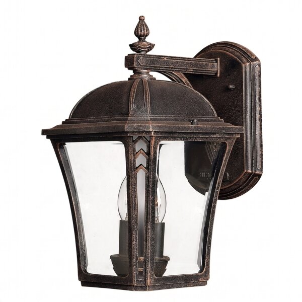 Außenwandlampe DONNA Braun antik IP44 E14 Haus Hof