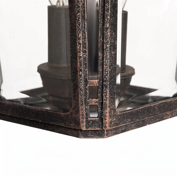 Außenwandlampe DONNA Braun antik IP44 E14 Haus Hof