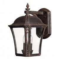 Außenwandlampe DONNA Braun antik IP44 E14 Haus Hof