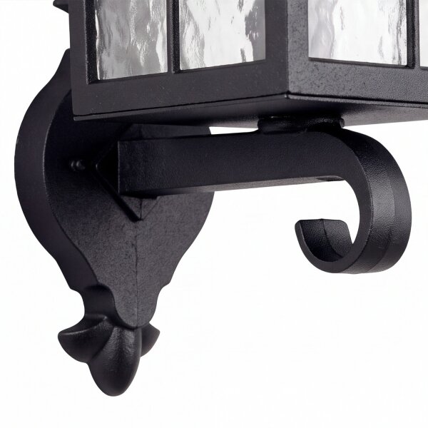 Wandlampe Schwarz IP44 Aluminium außen stilvoll