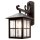 Wandlampe Au&szlig;en Schwarz Kirchenglas Aluminium IP43
