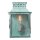 Massive Wandlampe HARROGATE aus Messing Gr&uuml;n antik