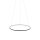 LED Hängeleuchte Ring Ø 60 cm Schwarz 2700 K 660 lm Metall