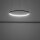 LED Hängeleuchte Ring Ø 60 cm Schwarz 2700 K 660 lm Metall