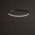 LED Hängeleuchte Ring Ø 60 cm Schwarz 2700 K 660 lm Metall