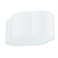 Weiße Deckenleuchte Stoff WOLKI Kinder Wolkenlampe
