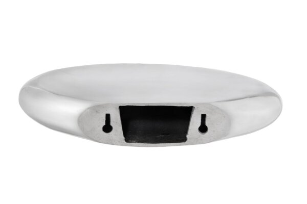 Wandregal Metall in Silber B: 40 cm rund schwebend