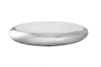 Wandregal Metall in Silber B: 40 cm rund schwebend