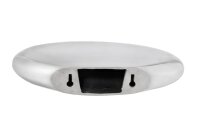 Wandregal Metall in Silber B: 40 cm rund schwebend