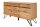 Sideboard Wildeiche Furnier Metall 160 cm mit Baumkante