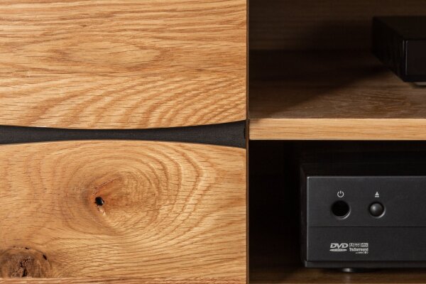 TV Lowboard Holz 160 cm breit Industrial Design PATRICIA
