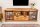 TV Lowboard Holz Glas Metall Rustikal 160 cm Schiebetüren