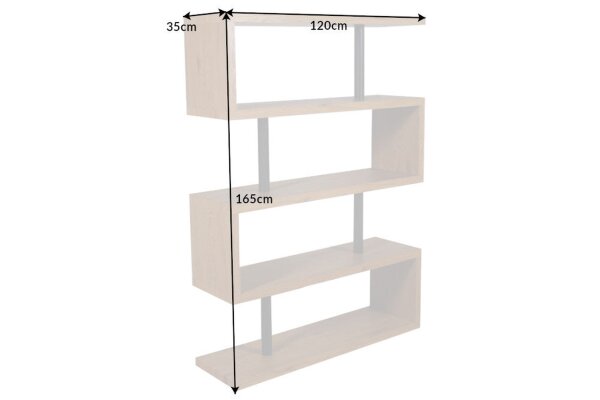 Standregal Modern 120 x 165 cm für Bücher Akten